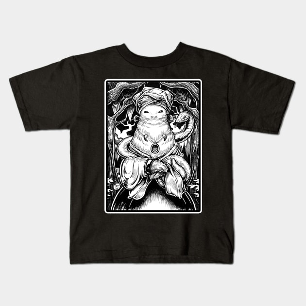 Voodoo Queen - Ferret Kids T-Shirt by Nat Ewert Art